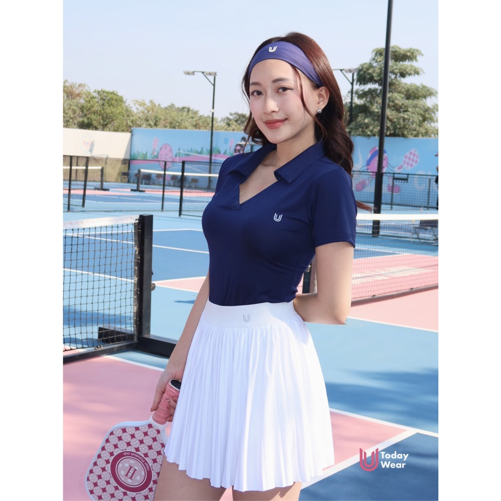Ảnh Chân váy ngắn xếp ly thể thao Meli Skirt Today U Wear may sẵn quần bảo hộ thoải mái chơi tennis pickleball 4
