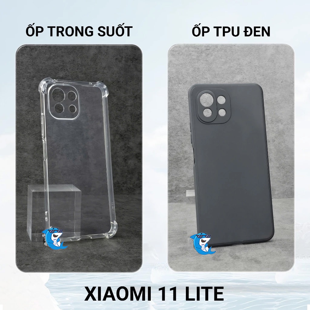 Ốp lưng Xiaomi 11T / 11T Pro / 11 Lite 5G trong suốt silicon chống sốc viền vuông bảo vệ cam