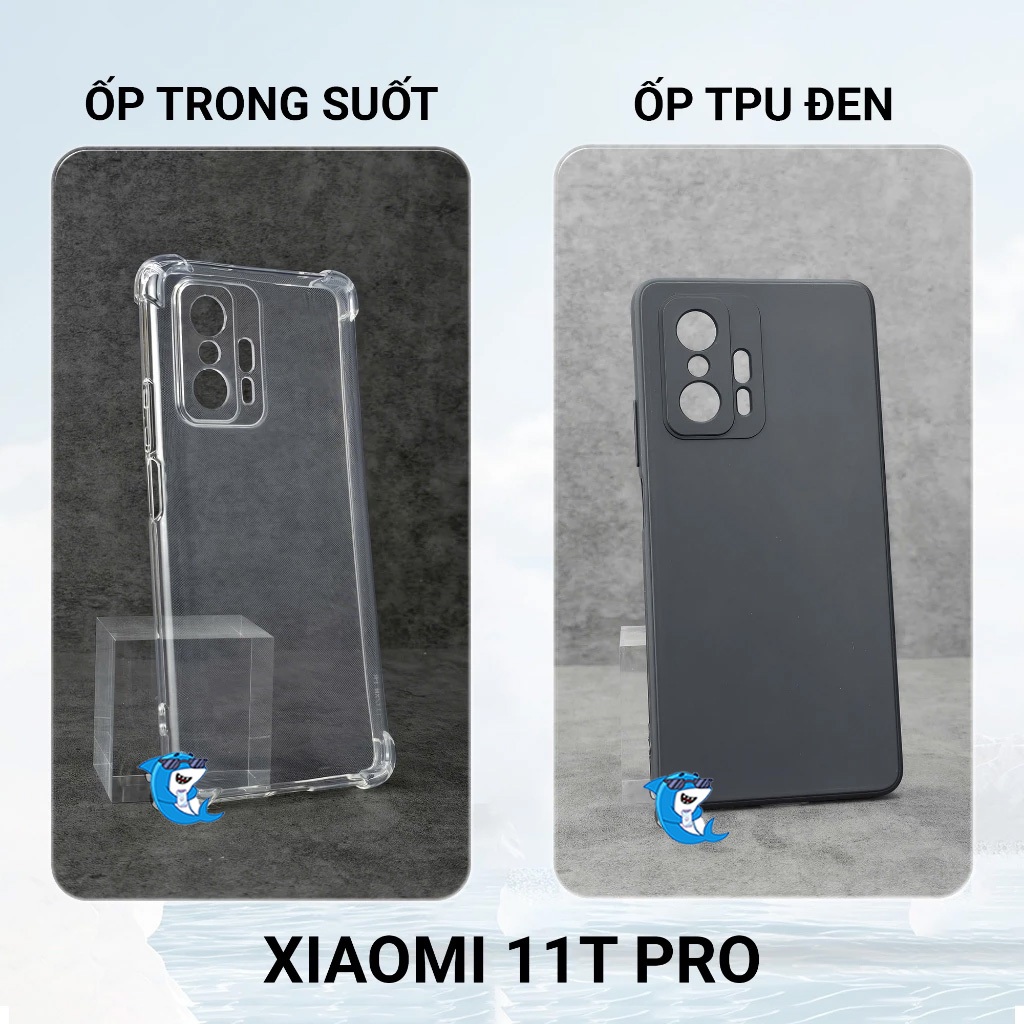 Ốp lưng Xiaomi 11T / 11T Pro / 11 Lite 5G trong suốt silicon chống sốc viền vuông bảo vệ cam