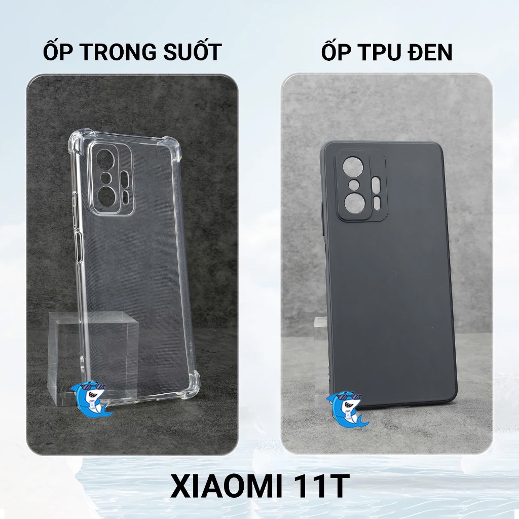 Ốp lưng Xiaomi 11T / 11T Pro / 11 Lite 5G trong suốt silicon chống sốc viền vuông bảo vệ cam