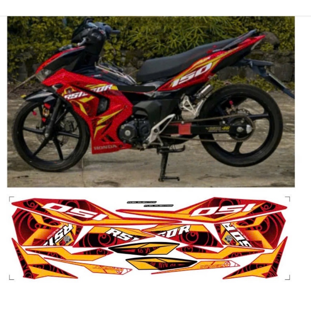 tem rời winner x v3 mẫu hoa văn vàng chất liệu in 3 lớp chống nước.