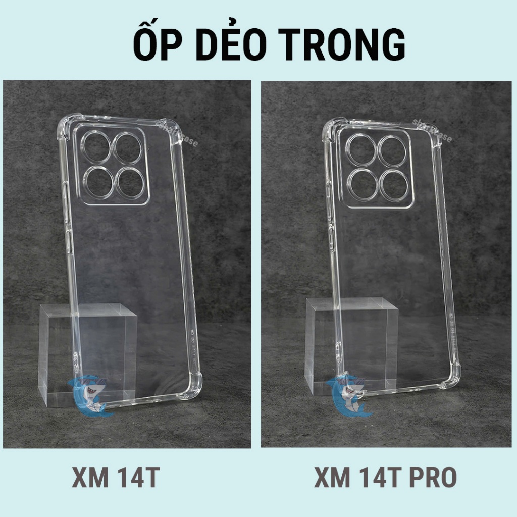 Ốp lưng Xiaomi 14T / 14T Pro bảo vệ cam điện thoại toàn diện cạnh vuông nhựa dẻo tpu bibi glass