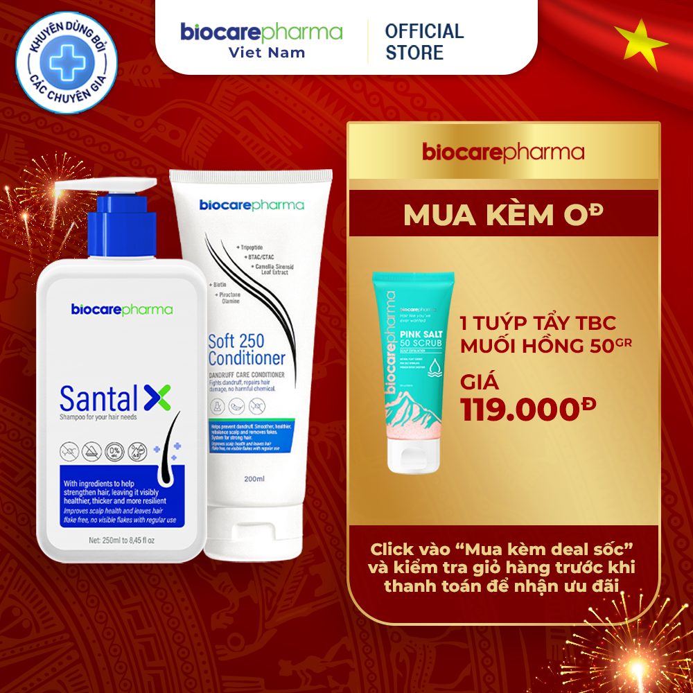 Ảnh Combo Gội Xả dành riêng cho tóc gàu phiên bản mới Biocarepharma 1