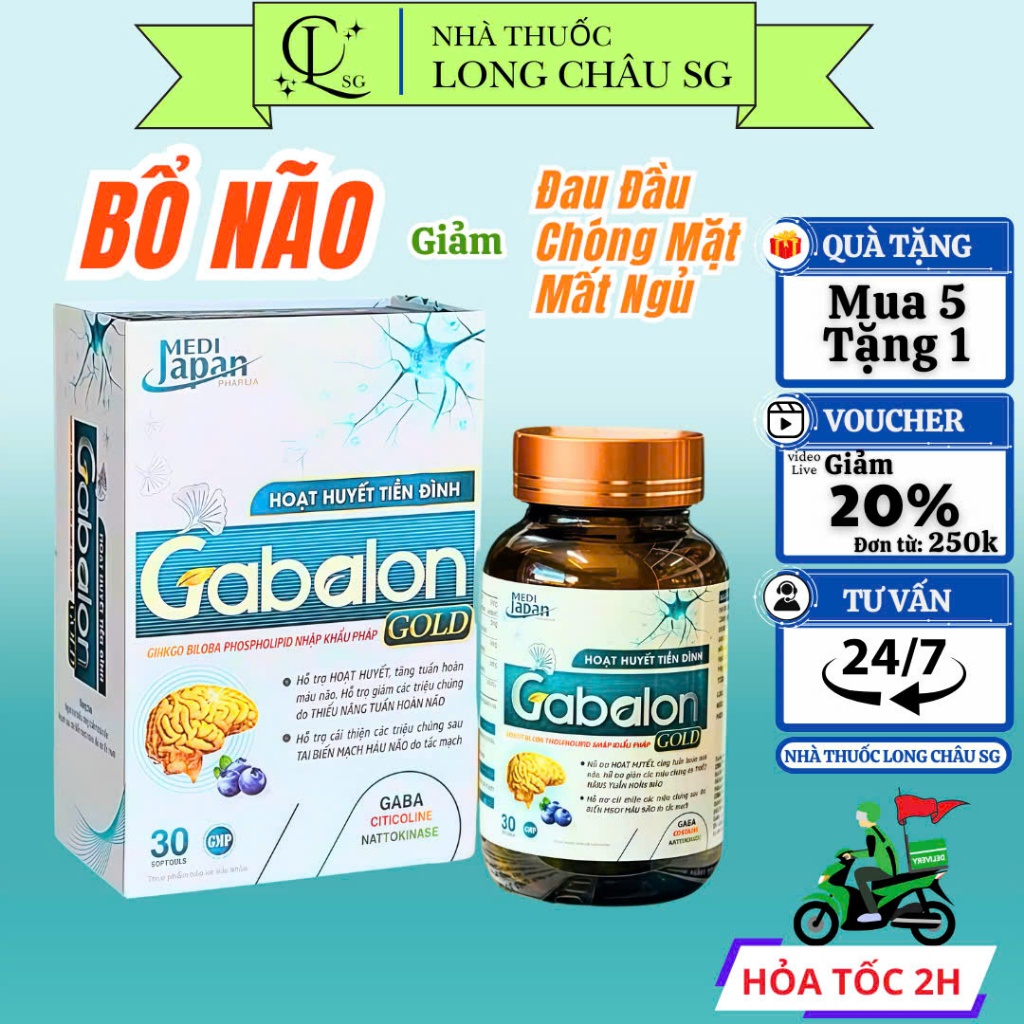 Viên Uống Bổ Não Gabalon Gold – Hoạt Huyết Dưỡng Não, Giảm Rối Loạn ...