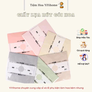 1 Xấp 40 Tờ Giấy Lụa Rút Gói Hoa (kích thước 30x30cm), Lót Bên Trong Bó Hoa Loại Đẹp Diy Handmade YiYihome