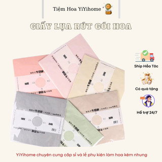 1 Xấp 40 Tờ Giấy Lụa Rút Gói Hoa (kích thước 30x30cm), Lót Bên Trong Bó Hoa Loại Đẹp Diy Handmade YiYihome