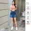 Chân váy quần Jean V739 chữ A dáng ngắn co giãn cao cấp cạp ngang rốn tôn dáng