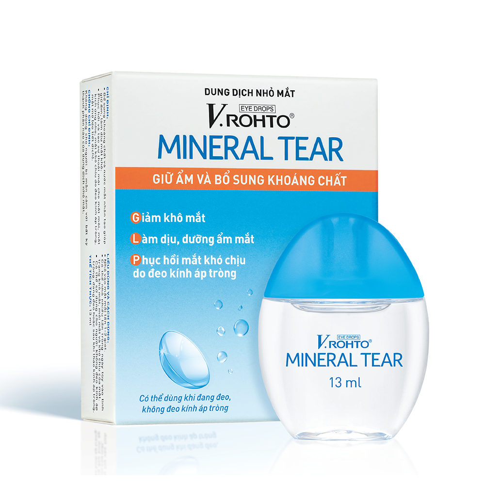 Ảnh Nước nhỏ mắt giữ ẩm & bổ sung khoáng chất V.Rohto Mineral Tear 13ml 1