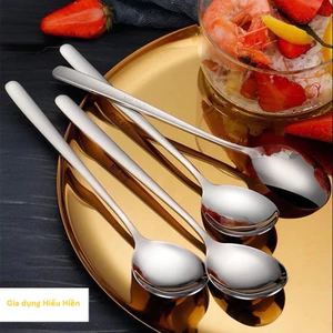 Inox 304 Combo 4 Chiếc thìa - Muỗng Hàn Quốc Cán Dài Đẹp Lung Linh có 3 cỡ Lớn Vừa Và Nhỏ