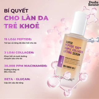 Tinh Chất Trẻ Hoá, Tái Tạo Da Sur.medic+ Super Peptide 100tm Collagen Lifting Serum 50ml Duduhouse