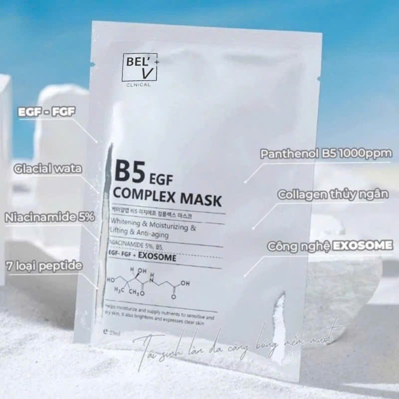 10 MIẾNG MẶT NẠ DƯỠNG DA B5 EGF Complex Mask | Shopee Việt Nam