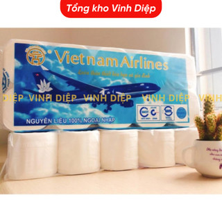 Giấy vệ sinh cuộn máy bay 12kg 2 loại tan trong nước không bụi thích hợp cho gia đình