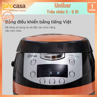 Nồi nấu trân châu tự động Unibar UBN-5L (5 lít) - UBN-8L (8 lít)