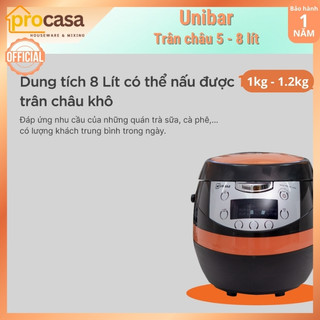 Nồi nấu trân châu tự động Unibar UBN-5L (5 lít) - UBN-8L (8 lít)