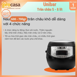 Nồi nấu trân châu tự động Unibar UBN-5L (5 lít) - UBN-8L (8 lít)