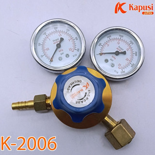 Đồng hồ điều áp khí gas K-2008 và oxy K-2006 KAPUSI Nhật Bản, Bh 12 tháng