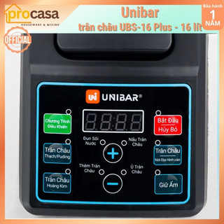 Nồi nấu trân châu tự động Unibar UBS-16 Plus - 16 lít - nấu tối đa 3kg trân châu