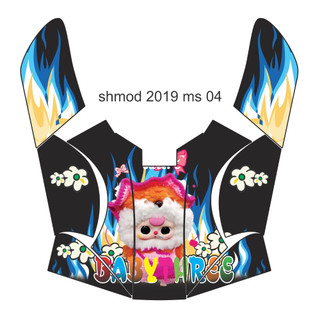 Tem dán yếm nhựa nhám xe Sh mode 2019 sử dụng decal 3 lớp