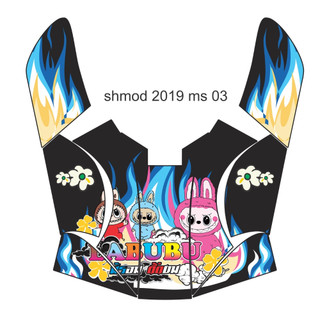 Tem dán yếm nhựa nhám xe Sh mode 2019 sử dụng decal 3 lớp