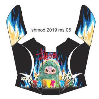 Tem dán yếm nhựa nhám xe Sh mode 2019 sử dụng decal 3 lớp