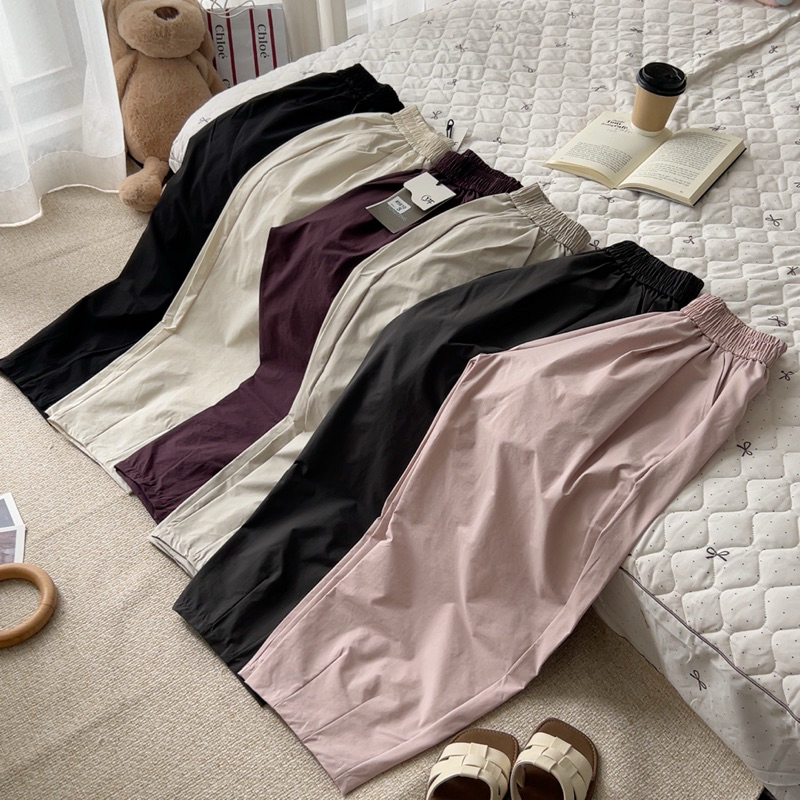 Quần Dài Nữ Dáng Bom Cạp Chun Cao Tôn Dáng Chất Gió Lụa Đẹp Mịn SANA CLOSET #5610
