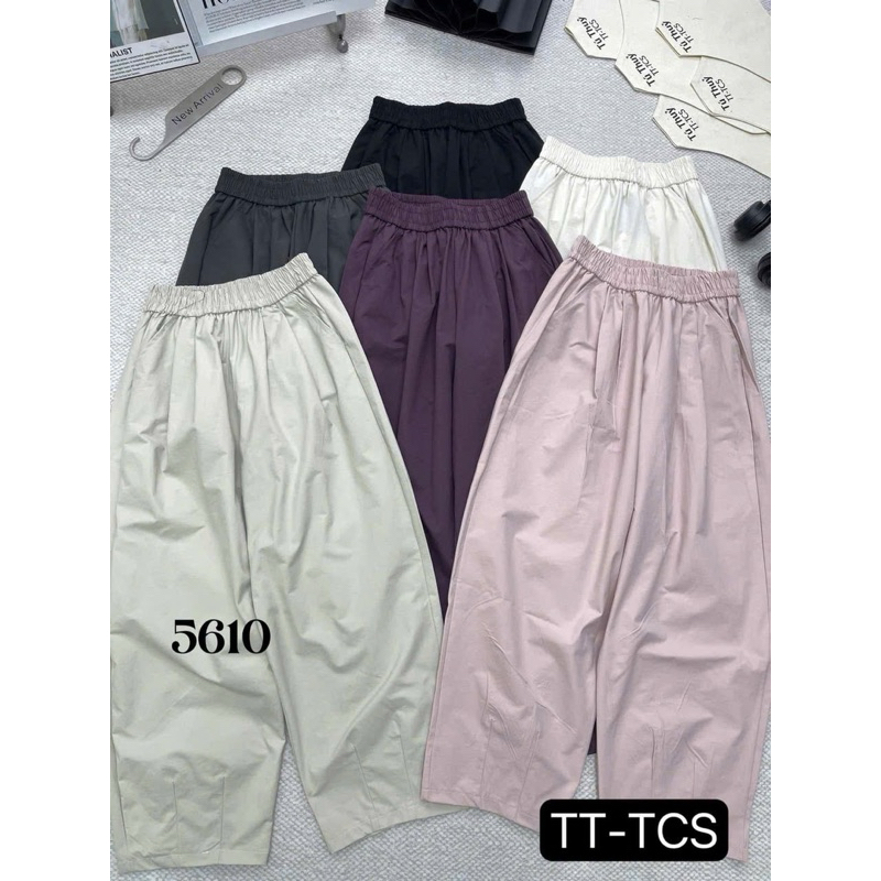 Quần Dài Nữ Dáng Bom Cạp Chun Cao Tôn Dáng Chất Gió Lụa Đẹp Mịn SANA CLOSET #5610