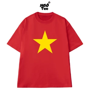 Áo Thun NGỐ TEE Cờ Đỏ Sao Vàng Tinh Thần Dân Tộc Việt Nam Chât Vải Cotton 100 Thoáng Mát Cao Cấp
