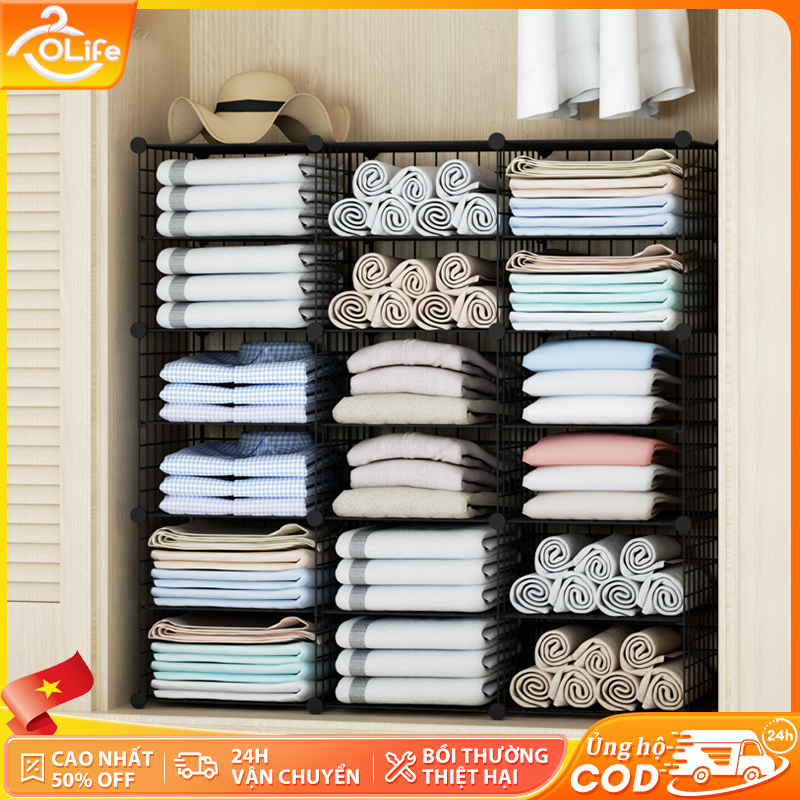 𝐎𝐥𝐢𝐟𝐞 Lưới Sắt Thép Lắp Ghép Làm Giá Để Sách Đồ Gia Dụng Chuồng Kệ Ghép Lưới Sắt Siêu Đẹp