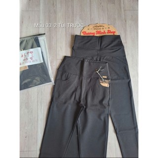 Bigsize - Quần legging cạp cao tôn dáng, gọn bụng – Chất vải mì Hàn cao cấp, co giãn 4 chiều, chính hãng