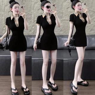 [D52]Váy polo cổ trụ sọc kẻ BBR phom ngắn siêu hách dáng mã mới siêu sịn