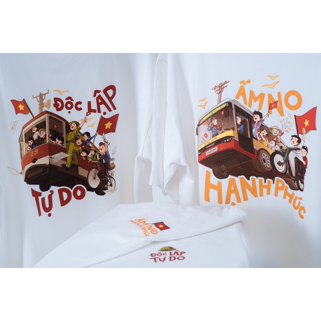 Ảnh Áo thun NELLY - ĐỘC LẬP TƯ DO, ẤM NO HẠNH PHÚC 100% cotton 260gsm Premium -Tay Lỡ Form Rộng Oversize Nam Nữ 2