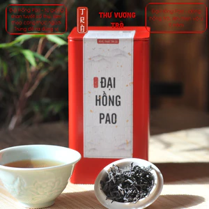 Đại hồng pao dòng hồng trà ủ 5 năm công thức người Trung từ dòng trà cổ thụ đóng hộp thiếc 100gr