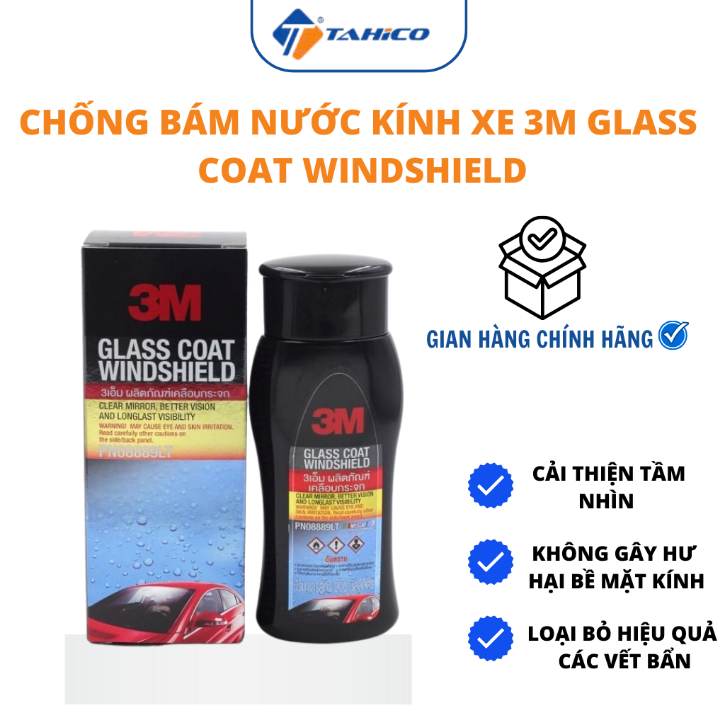 Dung dịch 3M Glass Coat Windshield chăm sóc kính ô tô