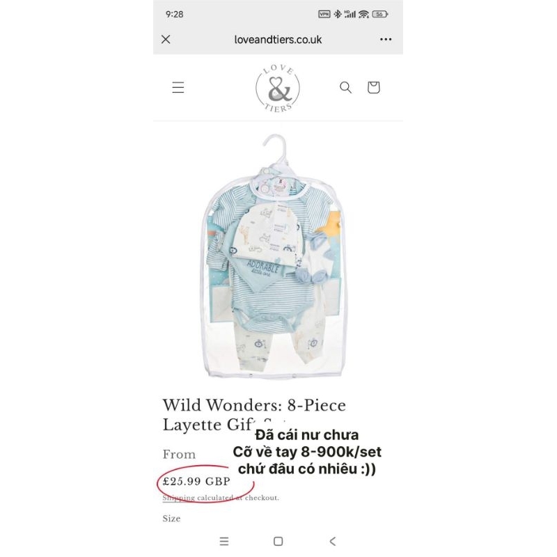 (BomoHouse) Set đầy tháng newborn 8 món BÉ TRAI (Fullbox như hình, có túi xách đi kèm) (48-62 cm)
