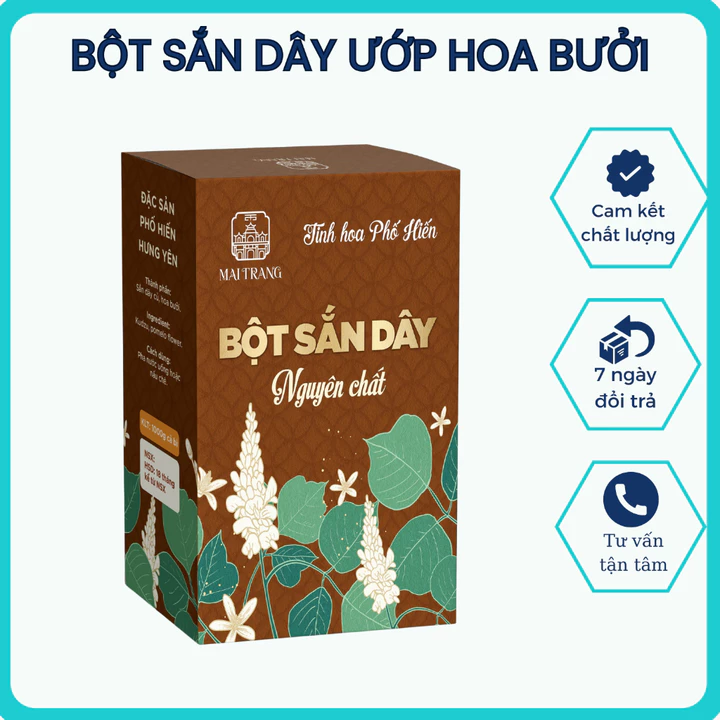 Bột sắn dây ướp hoa bưởi 500gr - bột sắn dây nhà làm
