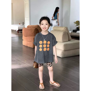 (order quảng châu) set bộ áo phông form rộng, quần legging ôm ngắn