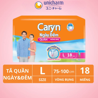 (mua 5 tặng 1) Bỉm người lớn Caryn ngày và đêm chính hãng tiết kiệm thấm hút tốt