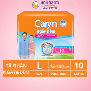 (mua 5 tặng 1) Bỉm người lớn Caryn ngày và đêm chính hãng tiết kiệm thấm hút tốt