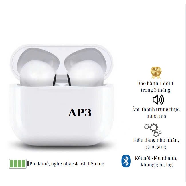 Ảnh Tai nghe Bluetooth A.P.RO2 Không Dây Full Chức Năng, Định Vị, Đổi Tên, Bảo Hành 12 Tháng chuẩn PHUKIENCHAT 1