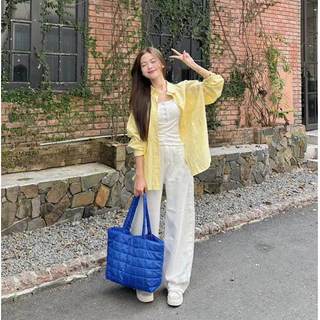 Áo sơ si nữ túi 2 bên form rộng vải thô mềm basic HaChang - A26