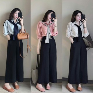 Áo sơ si nữ túi 2 bên form rộng vải thô mềm basic HaChang - A26