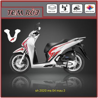 Tem rời xe Sh 150 mẫu AMG cỡ lớn sử dụng decal 3 lớp