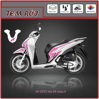 Tem rời xe Sh 150 mẫu AMG cỡ lớn sử dụng decal 3 lớp
