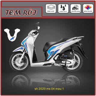 Tem rời xe Sh 150 mẫu AMG cỡ lớn sử dụng decal 3 lớp