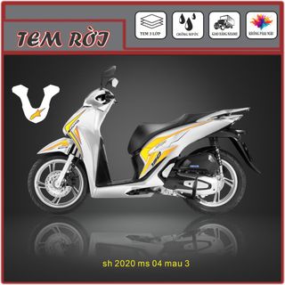 Tem rời xe Sh 150 mẫu AMG cỡ lớn sử dụng decal 3 lớp