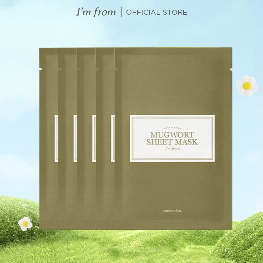 Ảnh Combo 5 Mặt nạ Giấy I'm From Mặt nạ giấy Mugwort Sheet Mask 23ml 1