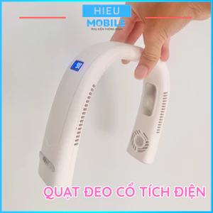 Quạt đeo cổ Niye DS008 5 cấp độ gió, có đèn pin