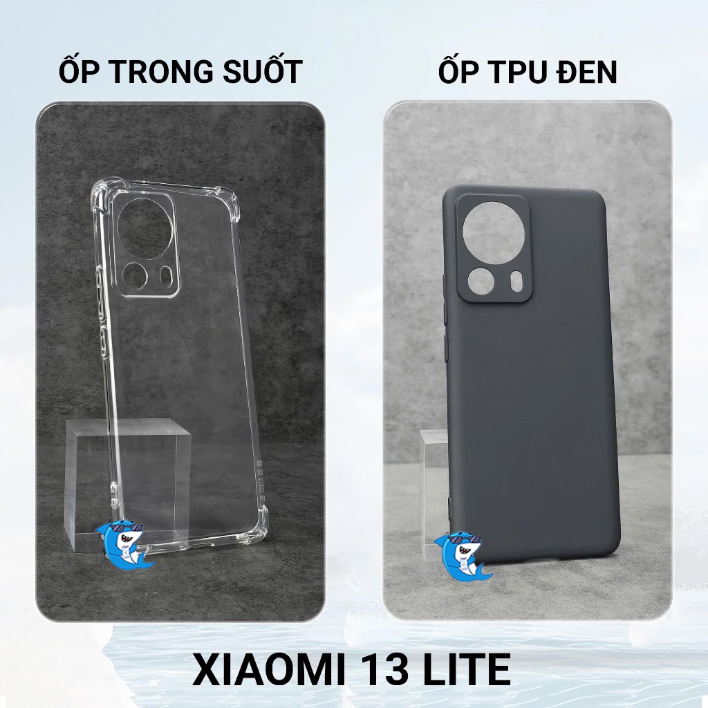 Ốp lưng Xiaomi 13, 13 Pro, Lite 5G trong suốt silicon chống sốc bảo vệ camera điện thoại bibi glass