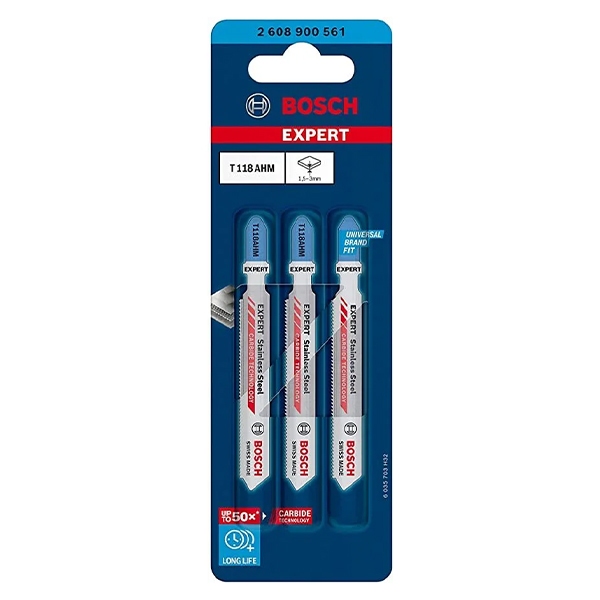 Bộ 3 lưỡi cưa lọng Bosch cho sắt T 118 AHM 2608900561 Chính hãng