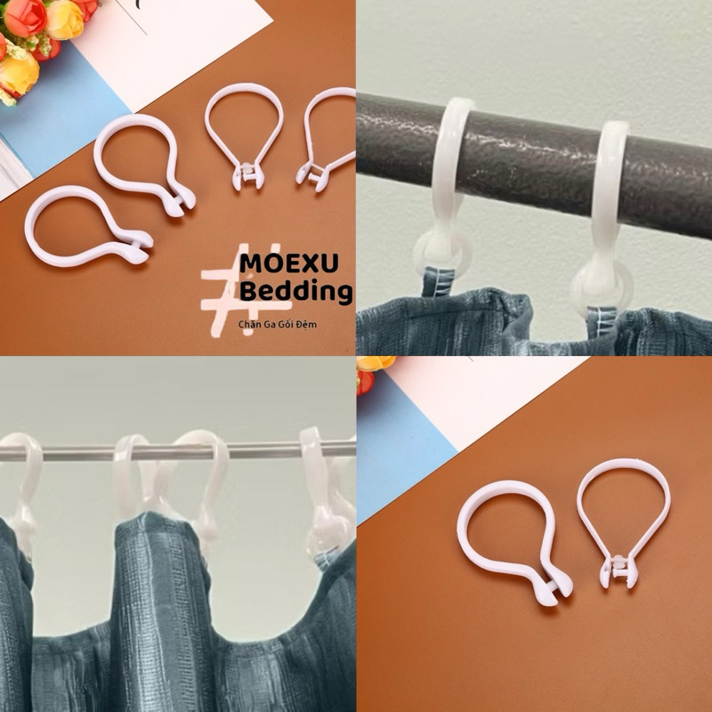 Móc Treo Rèm ,Móc Treo Rido ,móc khoen nhựa tròn có thể tháo rời ...